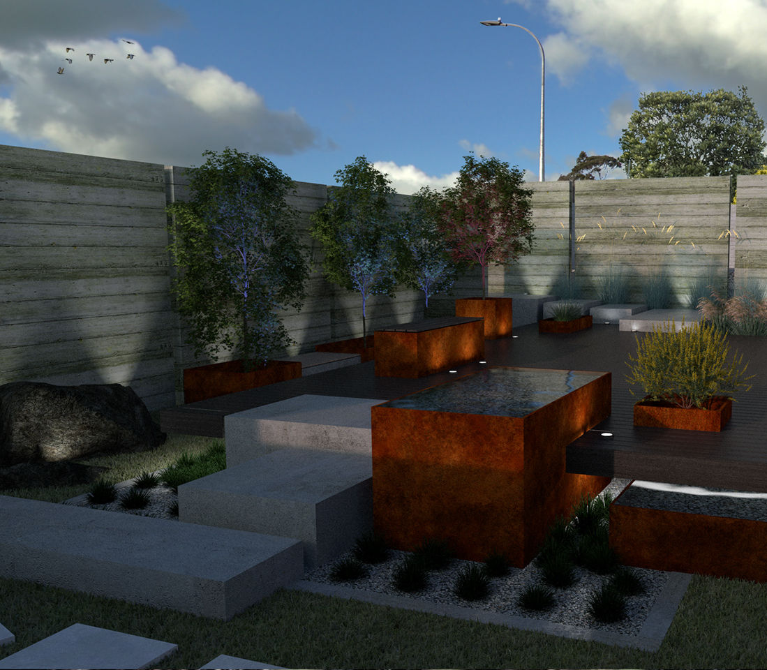 Red twigs | landscape design | auckland
